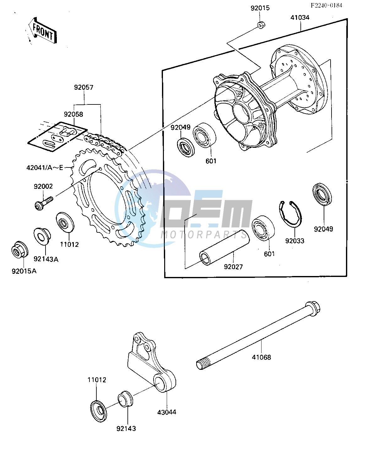 REAR HUB-CHAIN