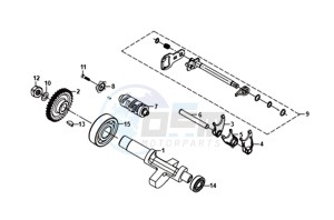 WOLF SB125Ni (L8) EU drawing GEAR SHAFT