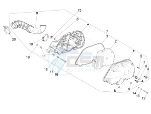 GTS 300 HPE 4T-4V IE ABS E4 (EMEA) drawing Air filter