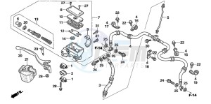 TRX680FA drawing FR. BRAKE MASTER CYLINDER