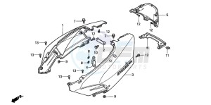 NSS250A JAZZ drawing BODY COVER