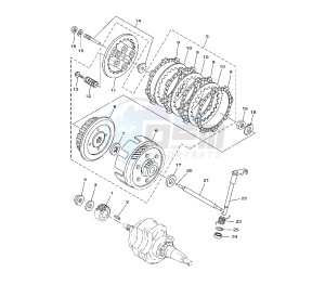 YBR 125 drawing CLUTCH