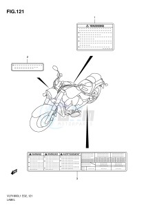 VLR1800 (E2) drawing LABEL (VLR1800TL1 E2)