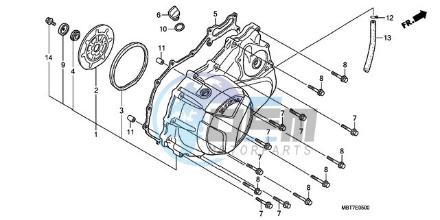 RIGHT CRANKCASE COVER