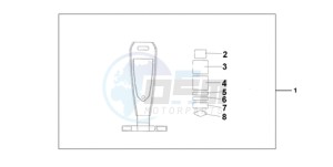 VT750C9 Australia - (U / MK) drawing LEATHER TANK BELT