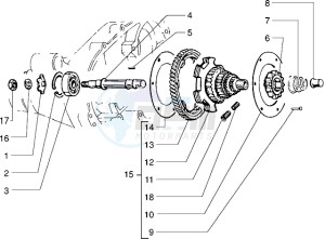 PX 150 E drawing Spring gear