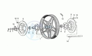 V 35 350 Florida Florida drawing Front wheel