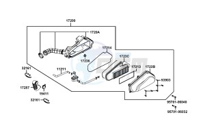 AGILITY CARRY 50cc drawing Air Cleaner