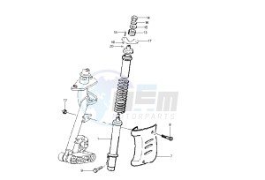 Zip 50 SP drawing Front shock absorber