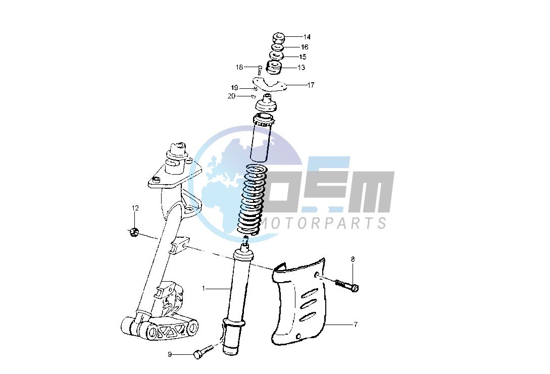 Front shock absorber