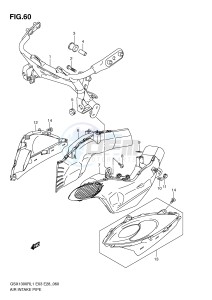 GSX1300R (E3-E28) Hayabusa drawing AIR INTAKE PIPE