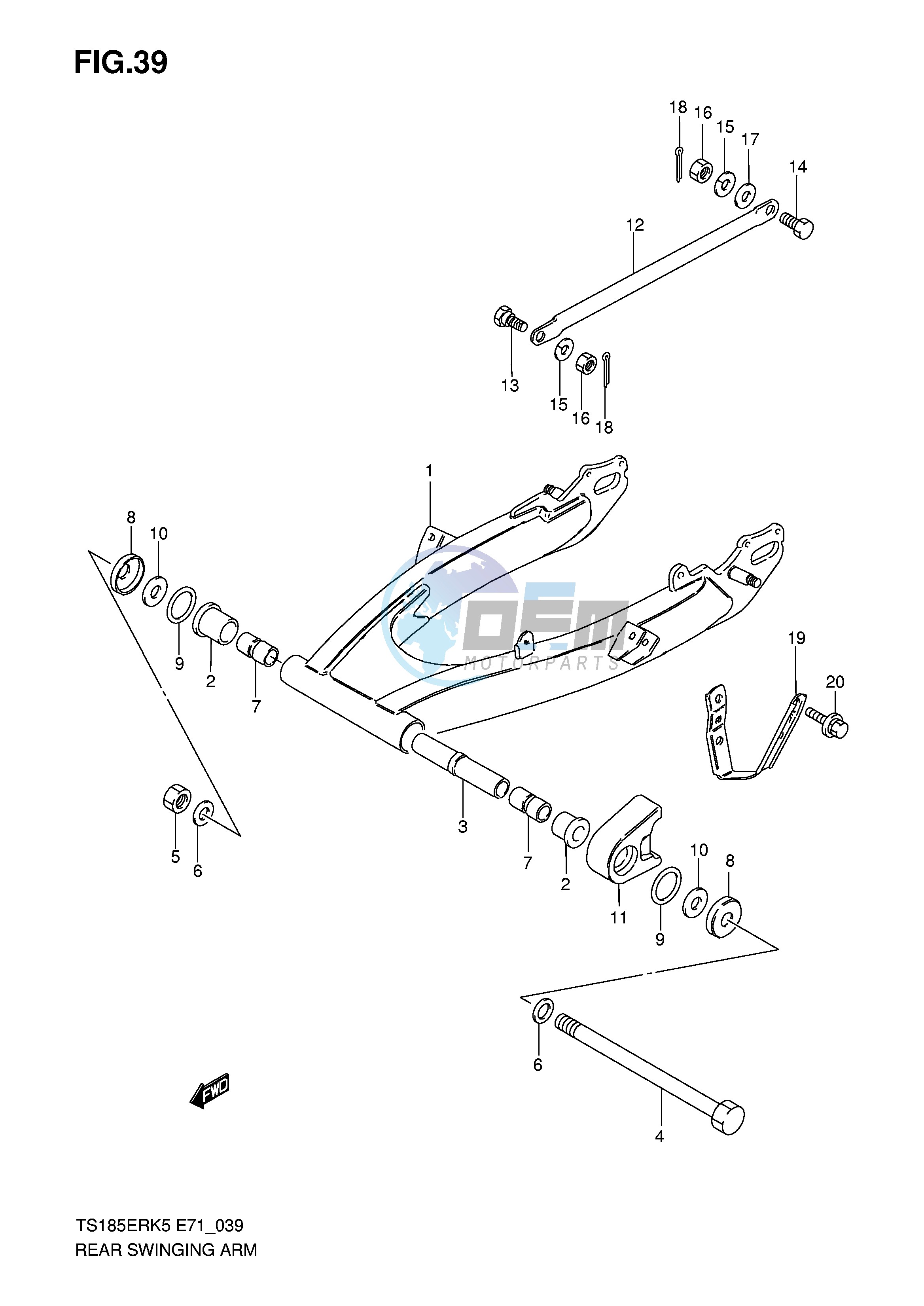 REAR SWINGING ARM