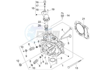 Beverly 300 ie ABS E4 (EMEA) drawing Head unit - Valve