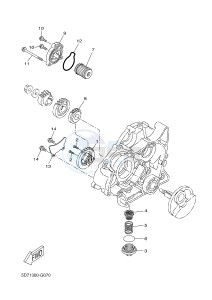 MT125A MT-125 ABS (BR34 BR34 BR34 BR34 BR34) drawing OIL PUMP