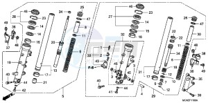 GL1800C drawing FRONT FORK