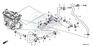 CB1000RAF CB1000R 2ED - (2ED) drawing WATER PIPE