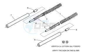 SR 50 Air 1997-2001 drawing Front fork II