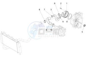 X10 125 4T 4V I.E. E3 (EMEA) drawing Cooler pump