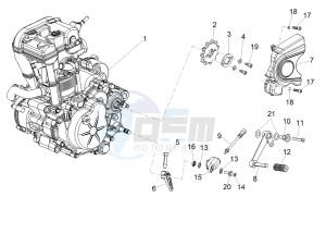 RS 125 Replica E4 ABS (EMEA) drawing Engine-Completing part-Lever