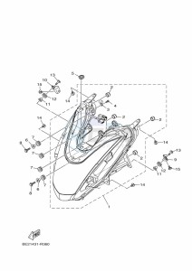 MWS125-C TRICITY 125 (BU5F) drawing HEADLIGHT