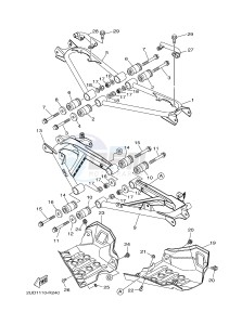 YFM700FWAD YFM70GPHJ GRIZZLY 700 EPS (B1AG) drawing REAR ARM