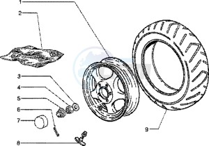 ET2 50 drawing Rear Wheel