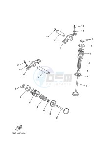 XT250 XT250F SEROW (1YBD) drawing VALVE