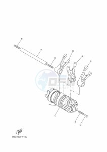 XSR125 LEGACY MTM125-C (BLA1) drawing SHIFT CAM & FORK