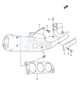 AE50 (E1) drawing MUFFLER