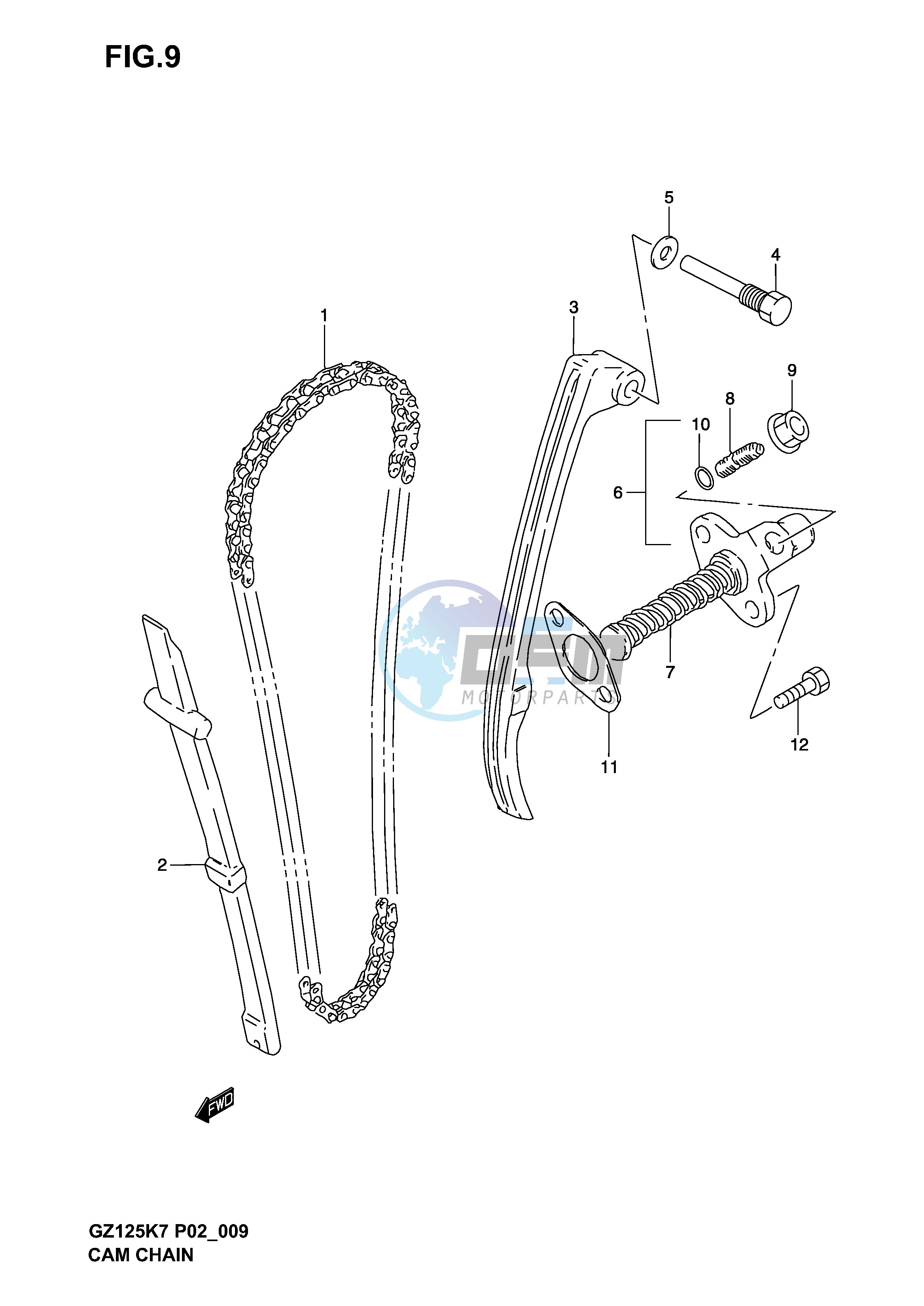 CAM CHAIN (MODEL K3)