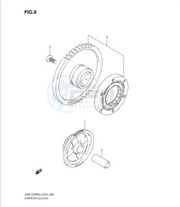 GSX1250 FA drawing STARTER CLUTCH