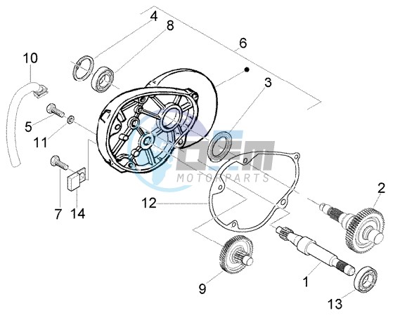 Rear wheel shaft