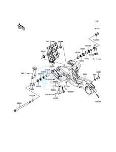 NINJA H2 / NINJA H2 CARBON ZX1000XHF XX (EU ME A(FRICA) drawing Swingarm