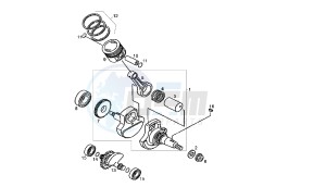 SENDA R - 125 CC VTHSC1B1A 4T EU2 drawing CRANKSHAFT - CYLINDER - CYLINDER HEAD