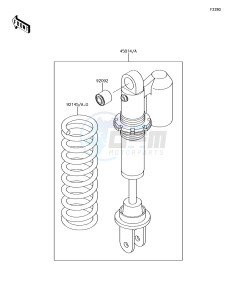 KX65 KX65AFF EU drawing Shock Absorber(s)