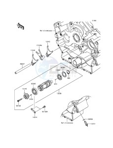 VULCAN 900 CLASSIC VN900BGFA GB XX (EU ME A(FRICA) drawing Gear Change Drum/Shift Fork(s)