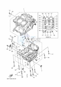 MT-07 MTN690 (BAT8) drawing CRANKCASE