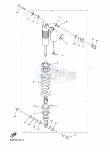 WR250F (2GBM) drawing REAR SUSPENSION