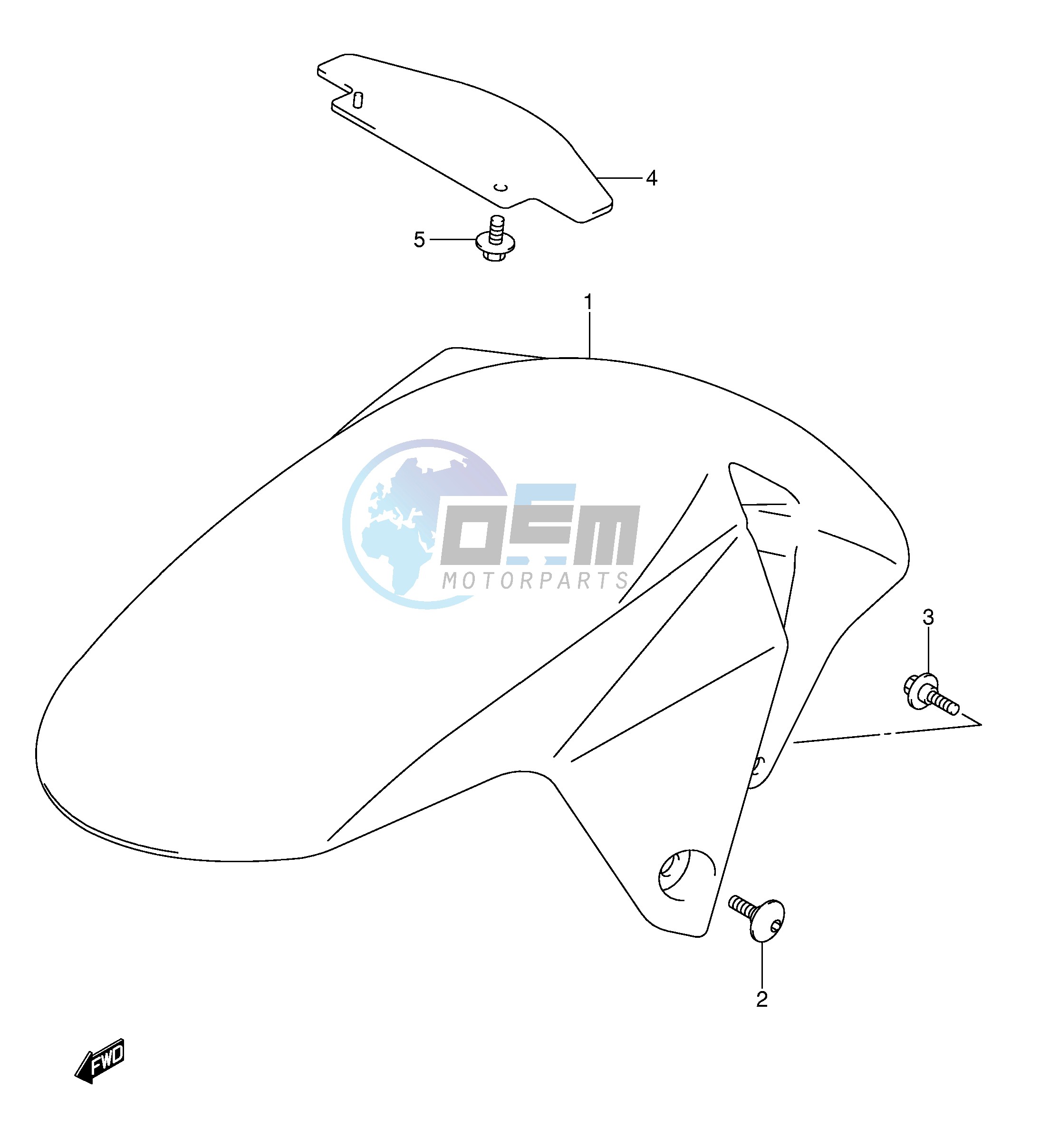 FRONT FENDER (MODEL K3)