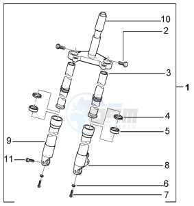 Runner 200 VXR 4t drawing Fork