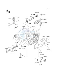 KVF 650 B [PRAIRIE 650 4X4 ADVANTAGE CLASSIC] (B1) [PRAIRIE 650 4X4 ADVANTAGE CLASSIC] drawing SWINGARM