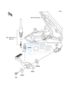 ER-6f EX650A8F GB XX (EU ME A(FRICA) drawing Brake Pedal