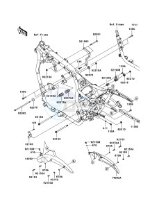 VN1700 CLASSIC VN1700E9F GB XX (EU ME A(FRICA) drawing Frame Fittings