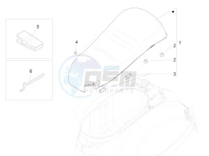 GTS 125 4T E4 ABS (EMEA) EU, GB) drawing Saddle/seats