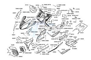 XCITING 400 drawing Fender Front