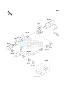 ZX 900 E [NINJA ZX-9R] (E1-E2) [NINJA ZX-9R] drawing FUEL PUMP