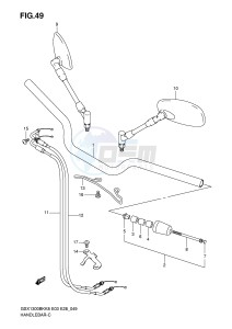 GSX1300BK (E3-E28) drawing HANDLEBAR