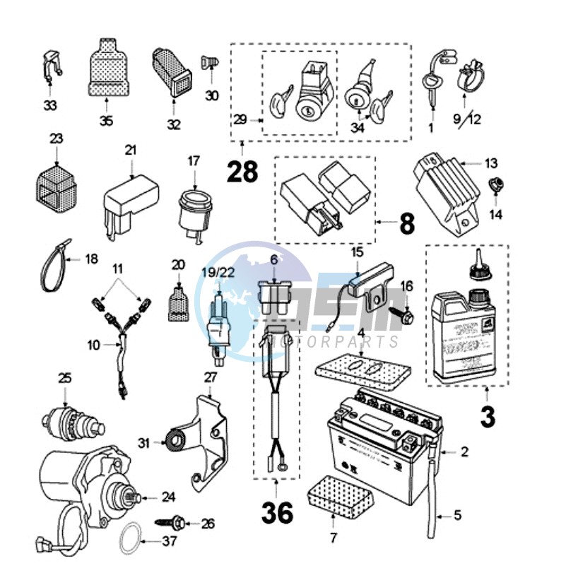 ELECTRIC PART WITH PICKUP