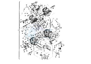 XVZ ROYAL STAR 1300 drawing CARBURETOR EU, CDN MY96