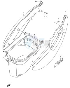 AY50 (P19) katana drawing FRAME COVER (MODEL K4)